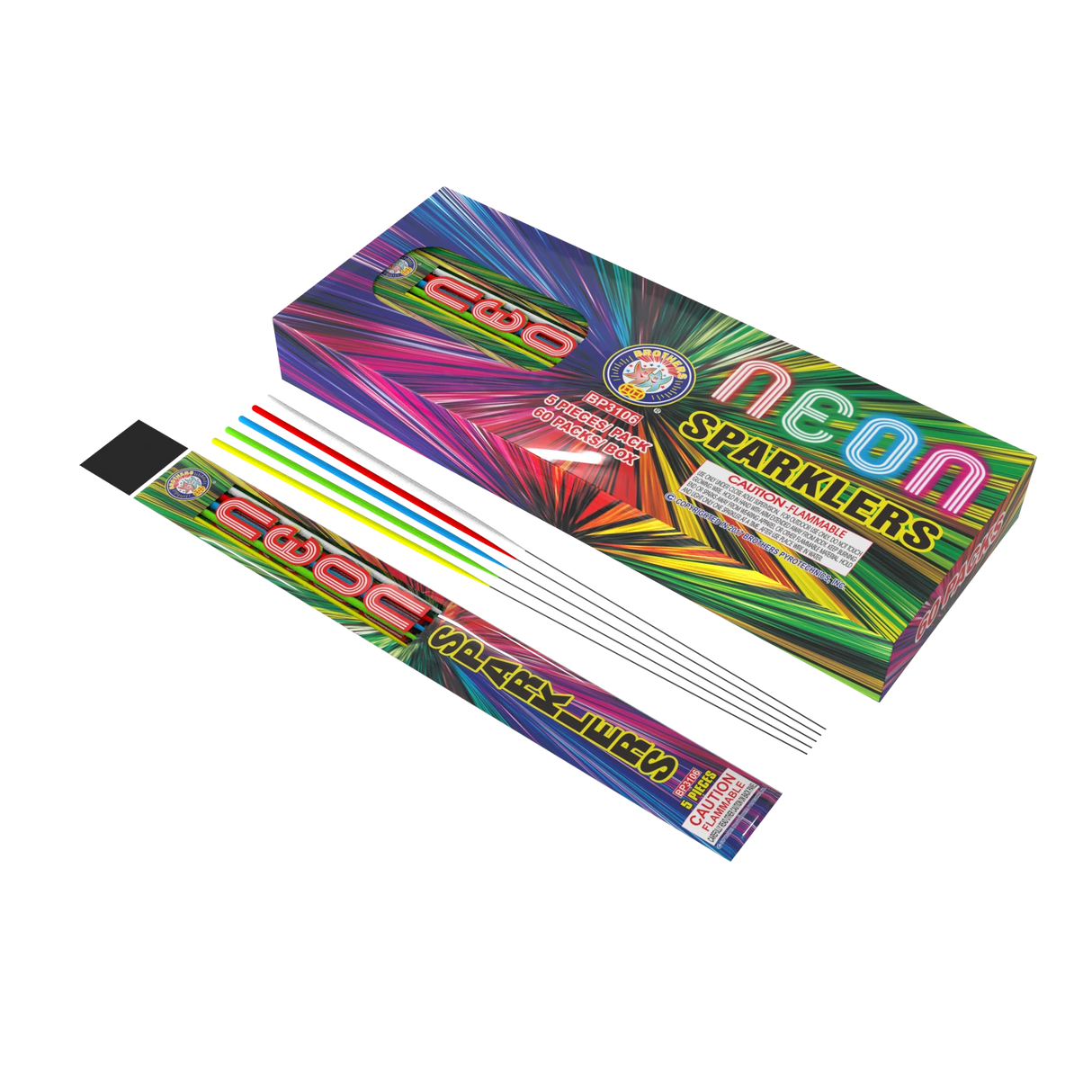 Neon Sparkler 120-PK (2/60/5)