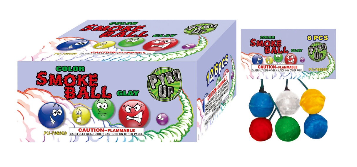 Color Smoke Balls (Bag of 6)