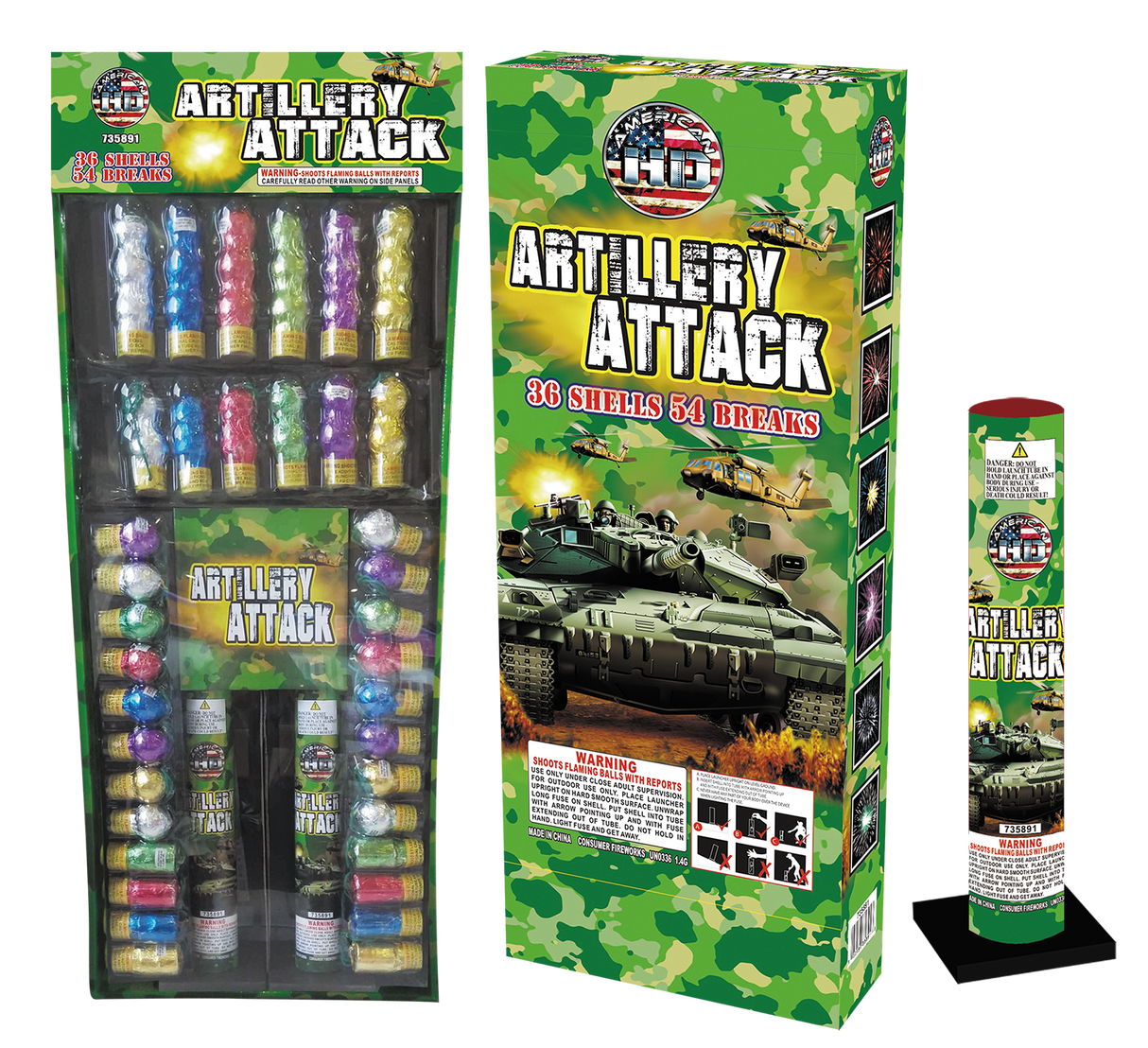 Artillery Attack (36 Shells 54 Breaks)