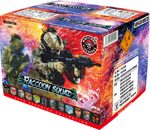 Raccoon Squad - 200G (Mix Case)