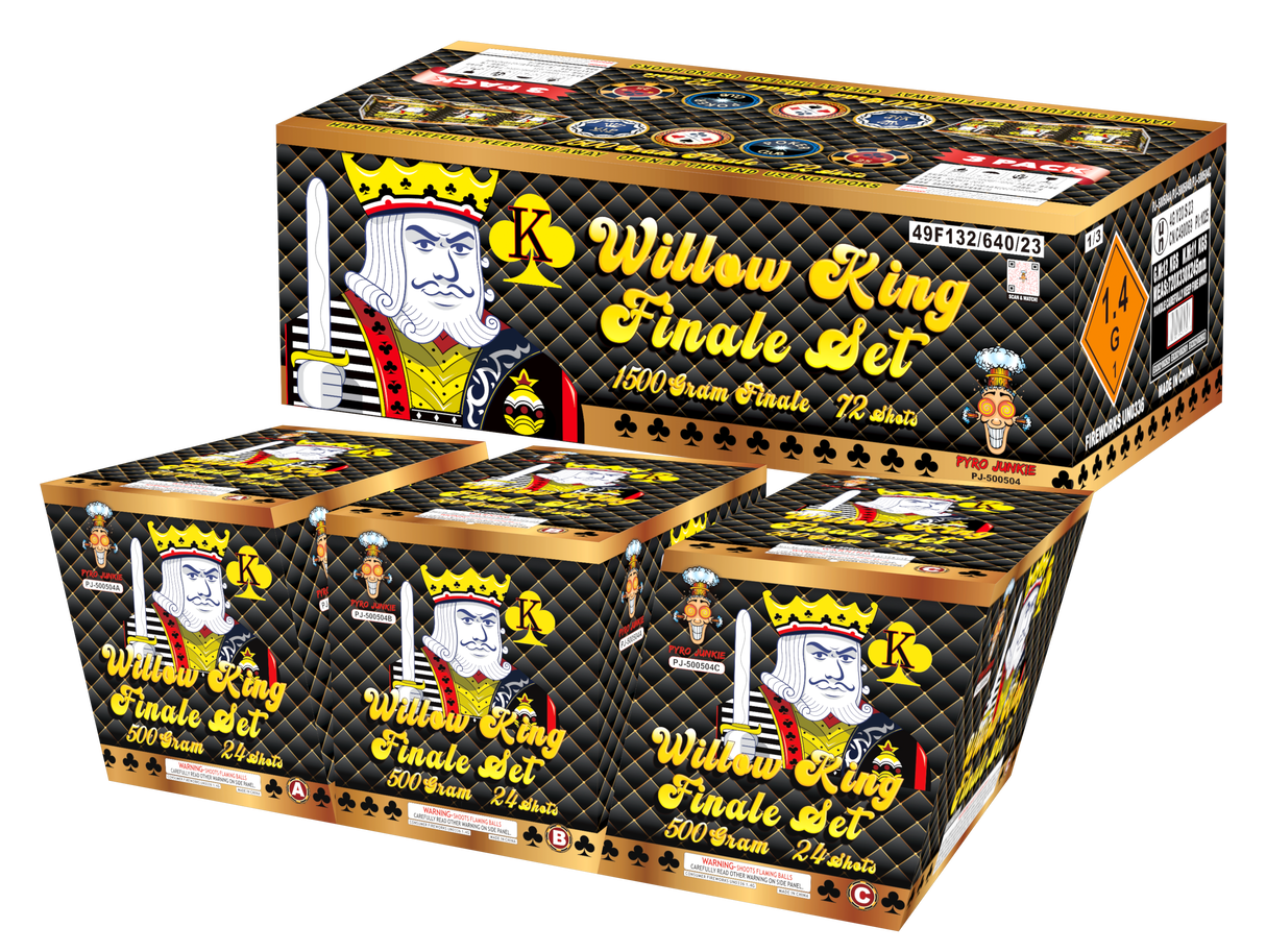 Willow King Finale Set 72 shots 1500 Grams