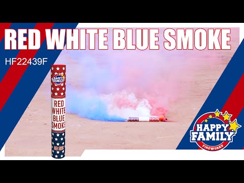 Red White Blue Smoke